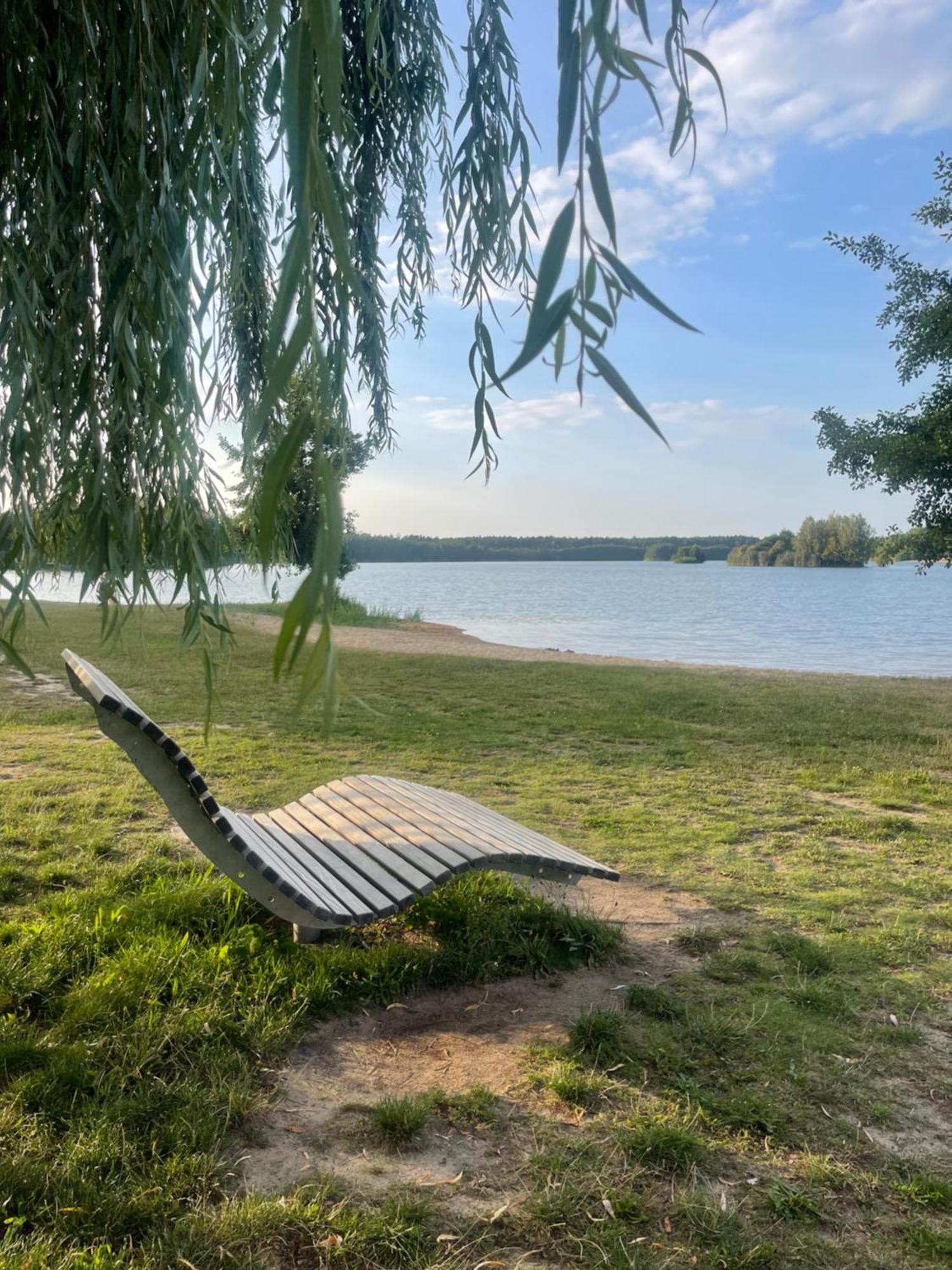 Gruener Bungalow Am Kiebitzsee Villa Falkenburg Dış mekan fotoğraf